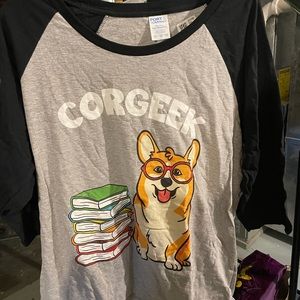 Corgi Baseball tee